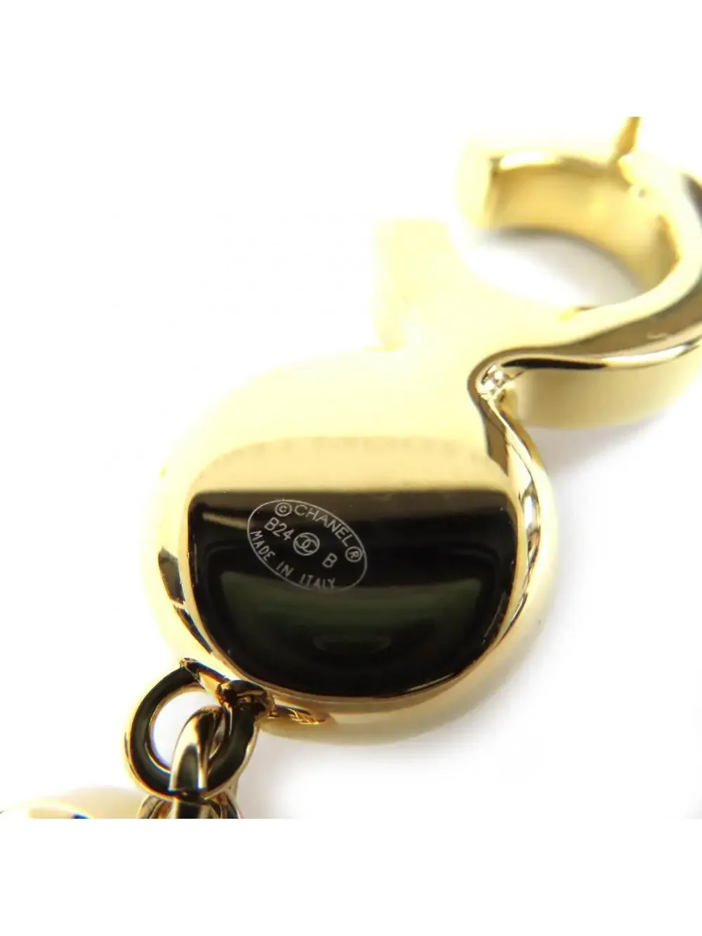 Chanel Cc Logo Earrings Gold-Tone Metal #250100C11B